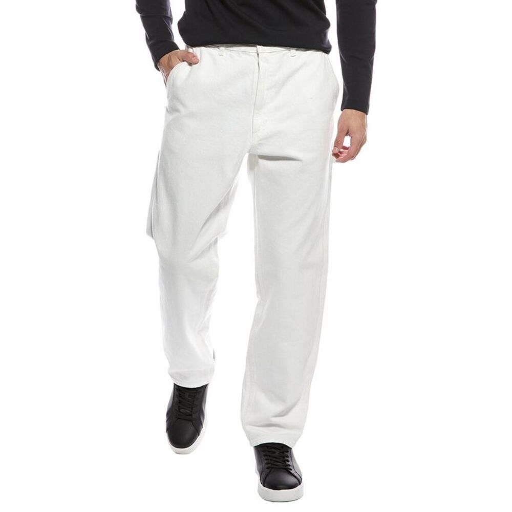 Theory Mens  Carpenter Denim Pant, White